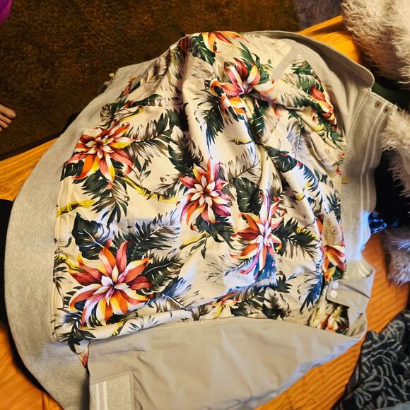 Nifty Genius gray bomber jacket mens size large - Picture 8 of 8